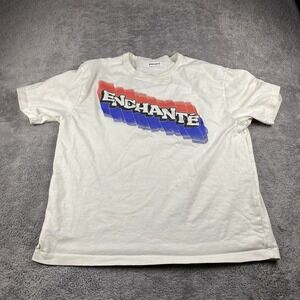 Enchante Daniel Ricciardo Short Sleeve T Shirt Mens Large Cream off white